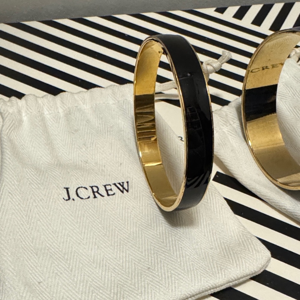 J. Crew Black and Gold Bracelet